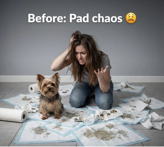 Before: pad chaos