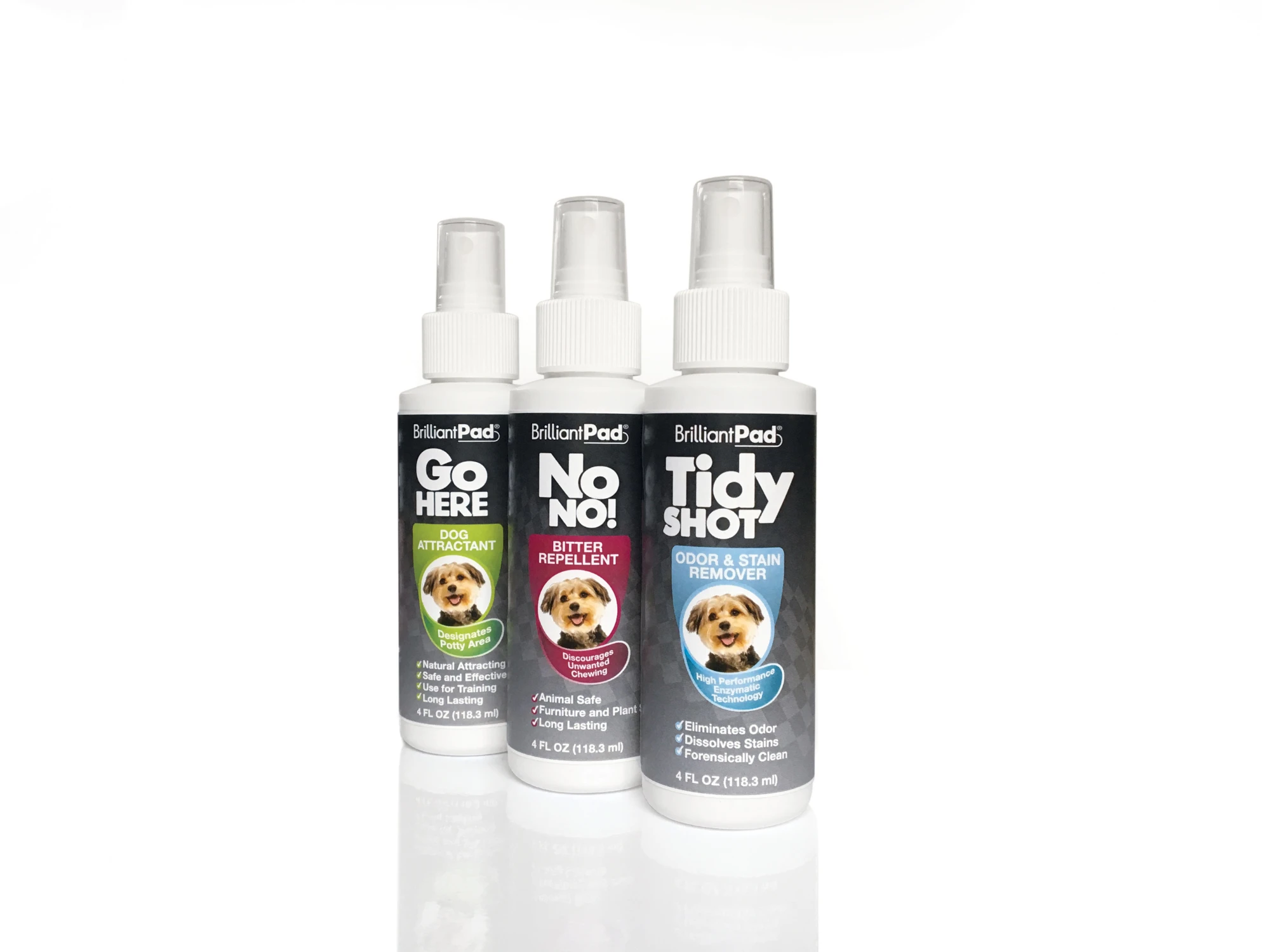 BrilliantPad Training Spray Kit, 3 pack