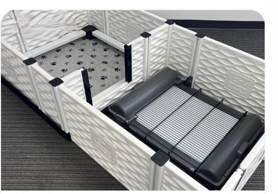 BrilliantPad puppy play pen setup